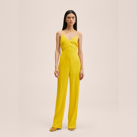 Yellow jumpsuit by Mango - Picture 1 of 8